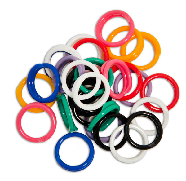 Spiral Round Plastic Fasteners 30 Med-Large (11/16")