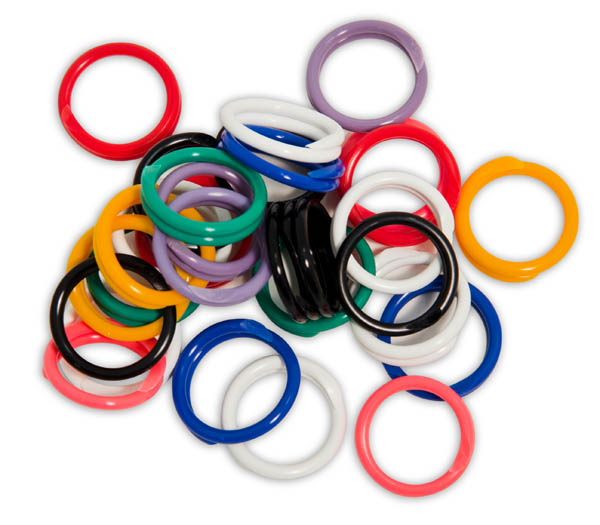 Spiral Round Plastic Fasteners 30 Large (7/8")