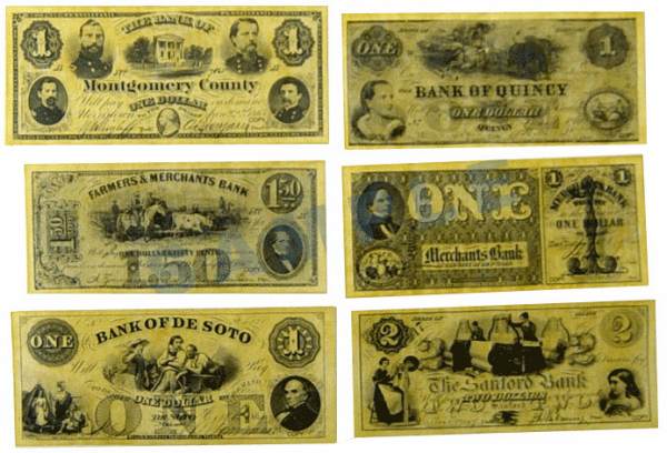 Union State Currency Historical Document