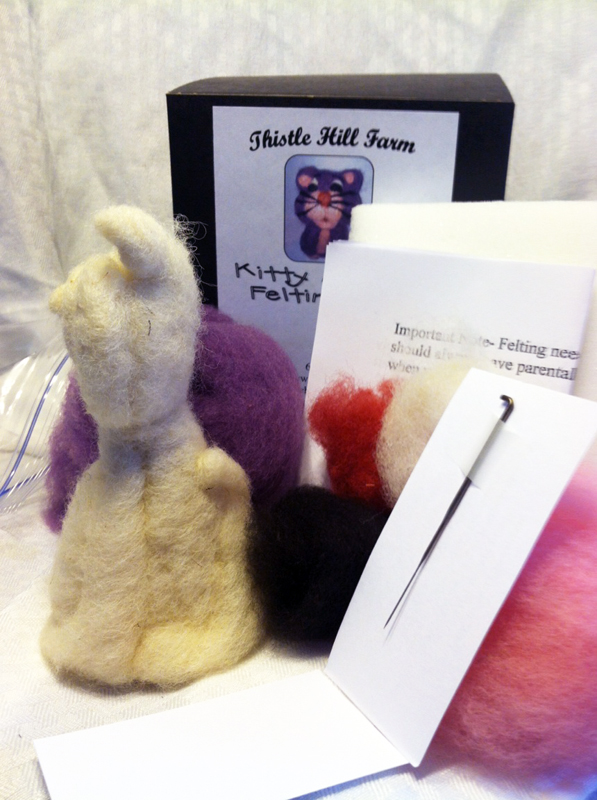 Cat Beginner Felting Kit Thistle Hill Farms