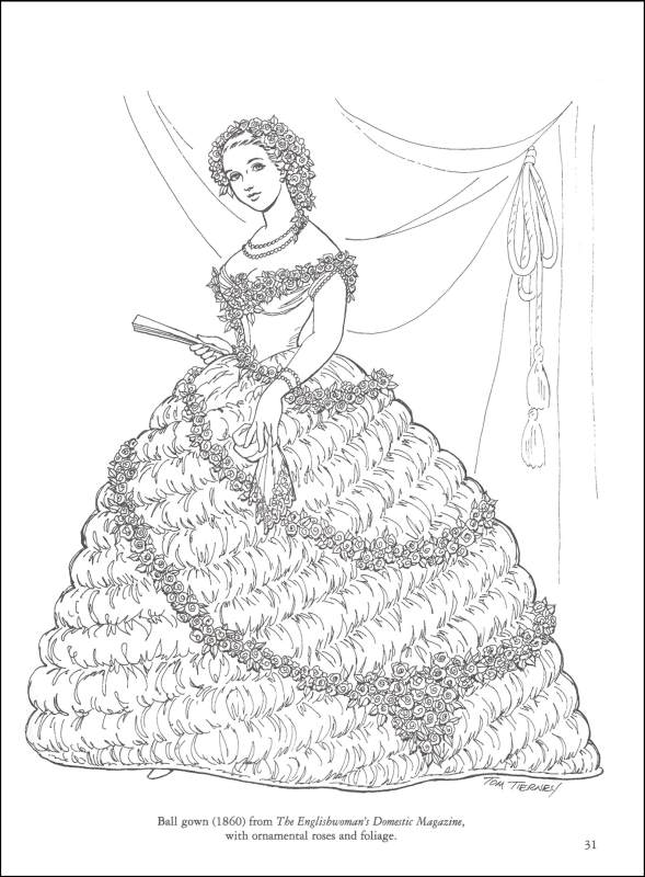 Civil War Fashions Coloring Book Dover Publications 9780486296791