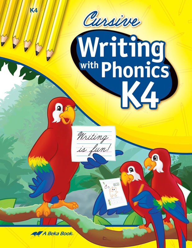 Writing with Phonics K4 Cursive Bound Book