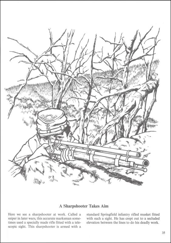 Soldier S Life In The Civil War Coloring Book Dover Publications