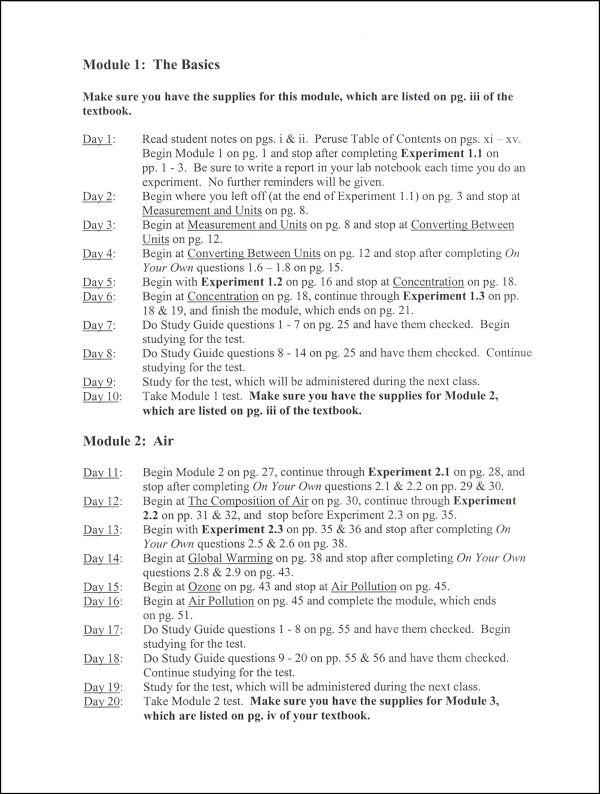 Daily Lesson Plans for Exploring Creation with Physical Science (1st