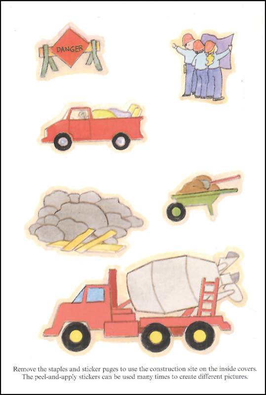 Little Construction Site Sticker Acty Book Dover Publications