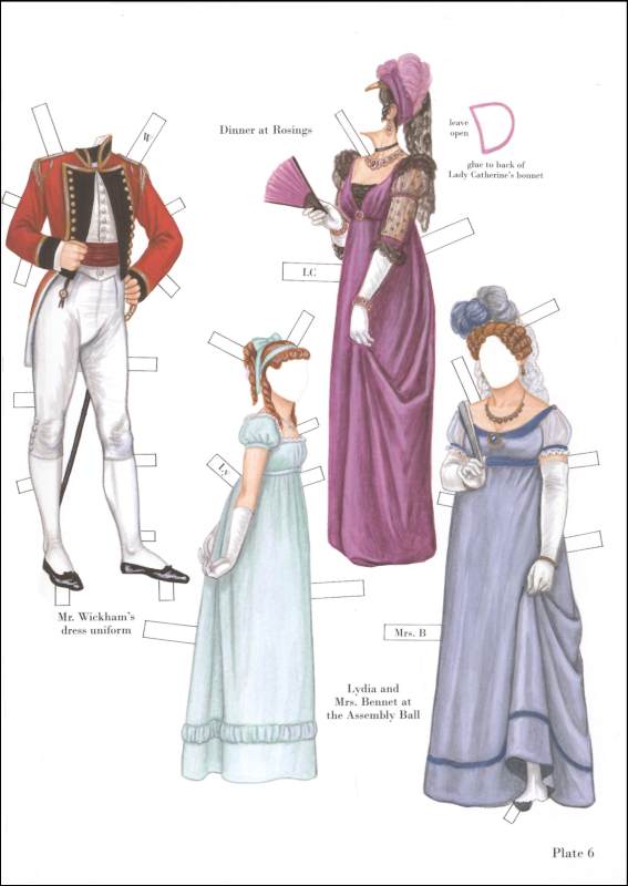 pride and prejudice paper dolls