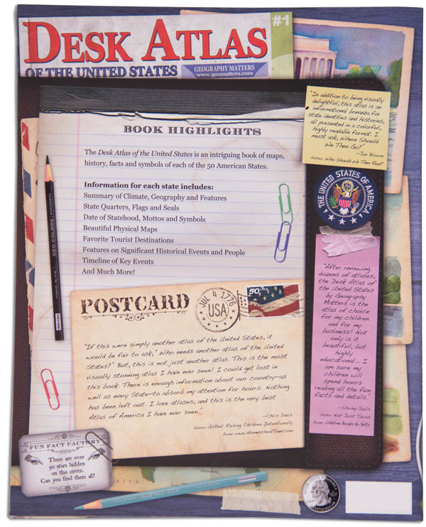 Desk Atlas of the United States Geography Matters 9781931397728