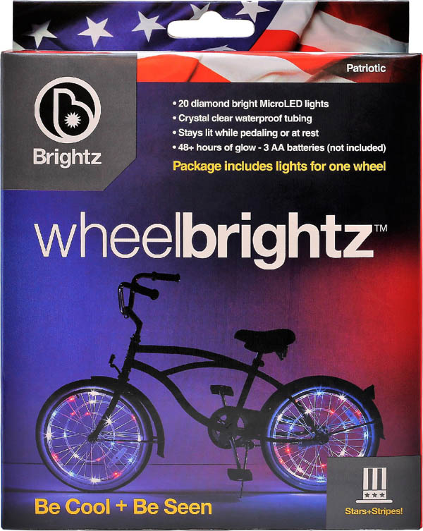 Wheel Brightz Bike Tire Lights - Patriotic (Red/White/Blue)