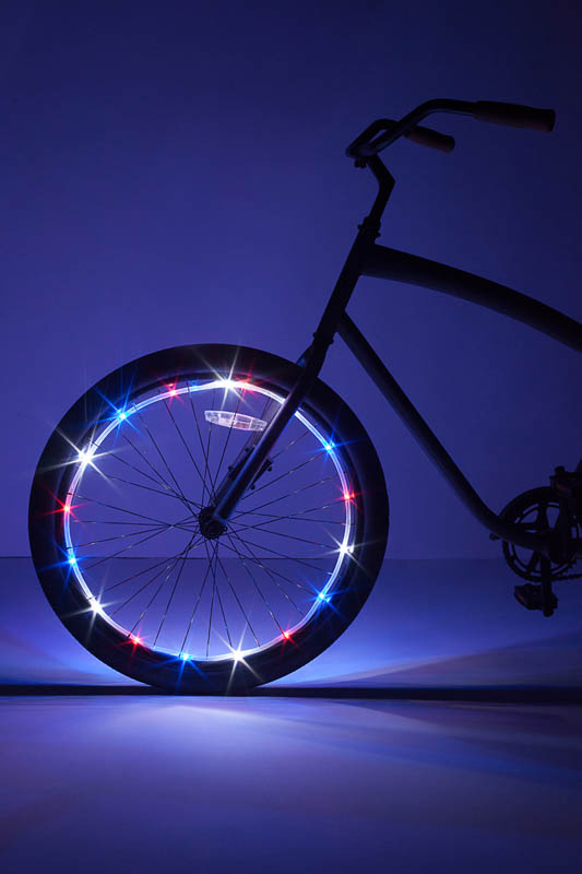 Wheel Brightz Bike Tire Lights - Patriotic (Red/White/Blue) | Brightz