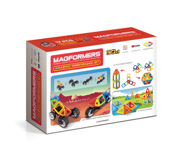 Magformers - Amazing Transform (17 Piece Wheel Set)