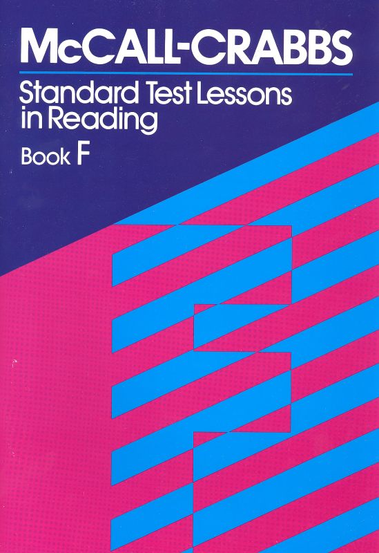 McCall-Crabbs Standard Test Lessons Reading Book F