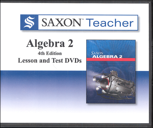 Saxon Teacher For Algebra 2 4th Edition Dvds Saxon Publishers 9780544253209