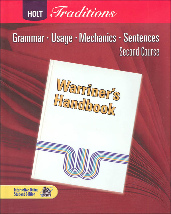 Warriner s Handbook Second Course Grade 8 Student Text Only Holt Traditions Holt