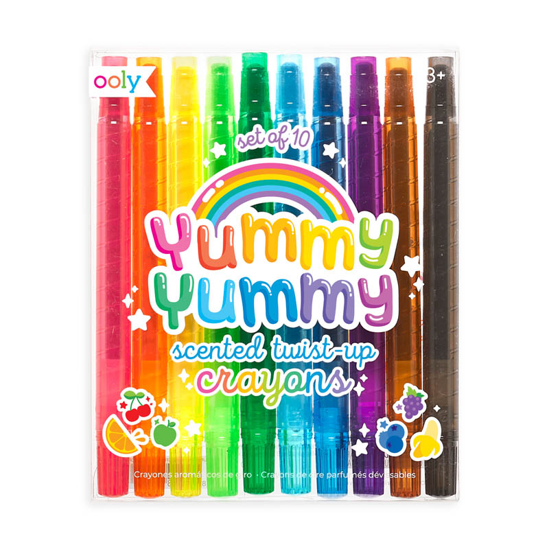 Yummy Yummy Scented TwistUp Crayons set of 10 OOLY
