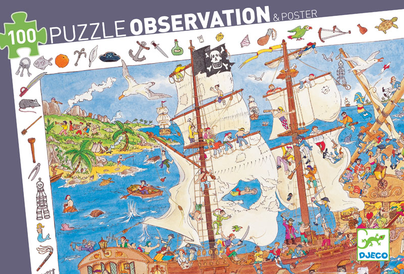 Pirates Observation Puzzle (100 pieces)