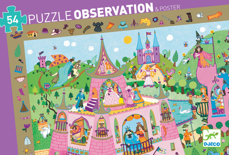Princess Observation Puzzle (54 pieces)