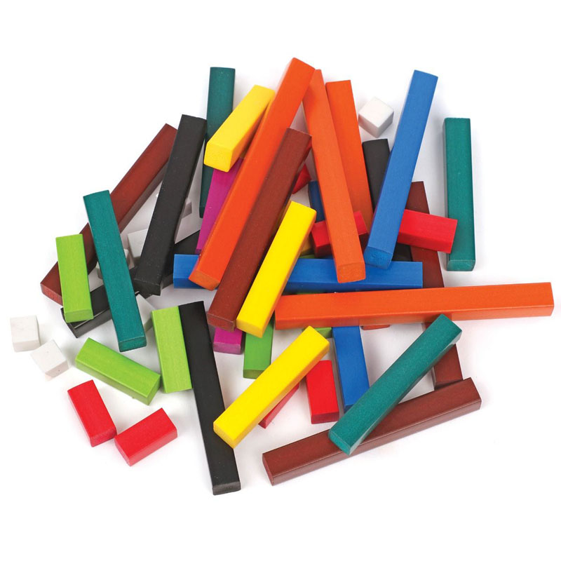 Cuisenaire Rods Introductory Set 74 Wooden Rods Cuisenaire