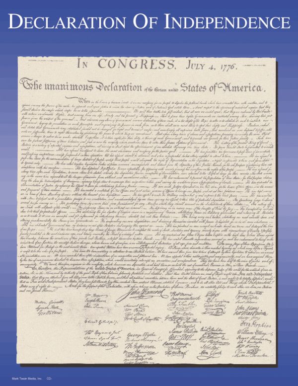 Declaration of Independence Learning Chart | Trend Enterprises