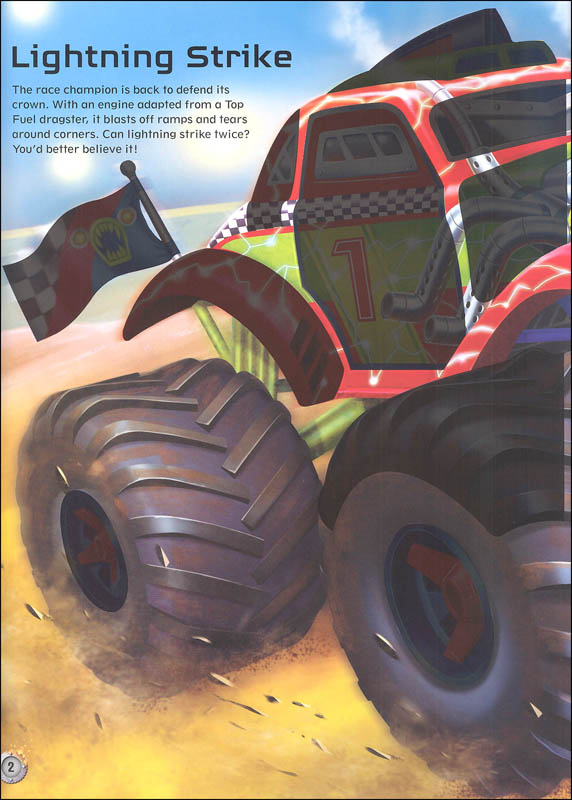 Build Your Own Monster Trucks Sticker Book EDC / Usborne 9780794542139