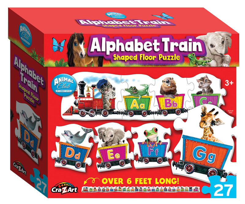 Alphabet Train Shaped Floor Puzzle Lpf