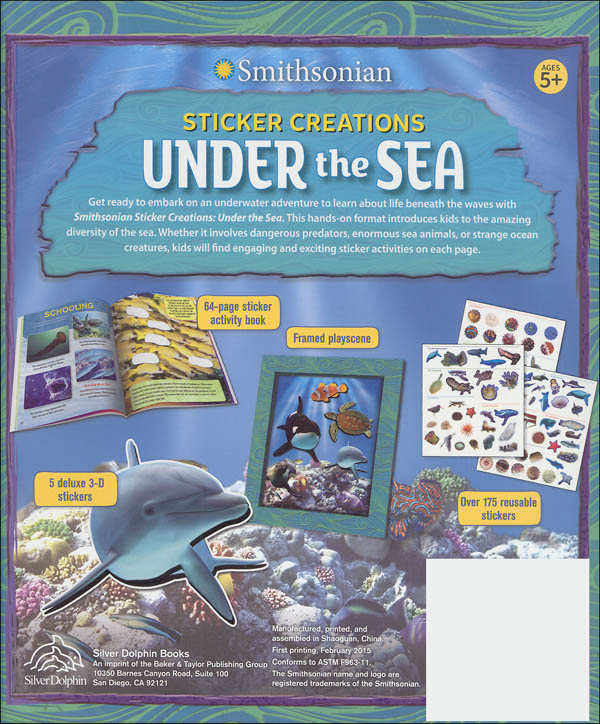 Smithsonian Sticker Creations Under the Sea Silver Dolphin Books