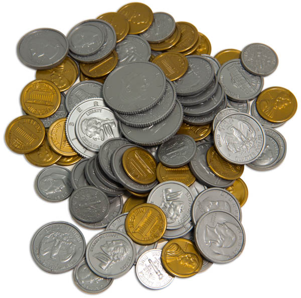 Plastic Coins - Bag of 98