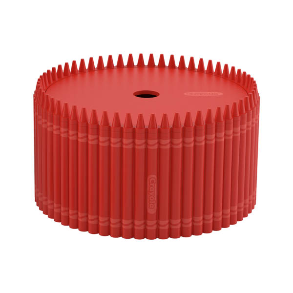 Crayola Round Storage Bin Red Room Copenhagen