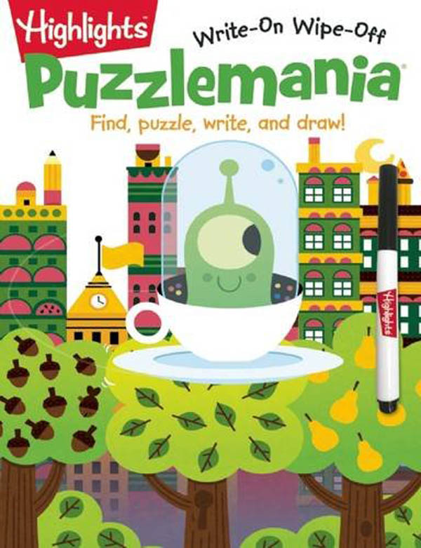 Puzzlemania Write On, Wipe Off | Highlights for Children | 9781629795454