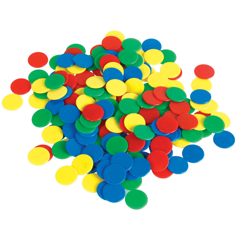 Opaque Counting Chips (4 colors) set of 200
