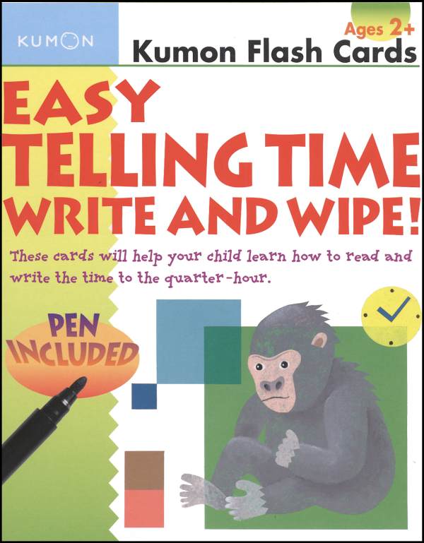 Easy Telling Time Write & Wipe Flashcards
