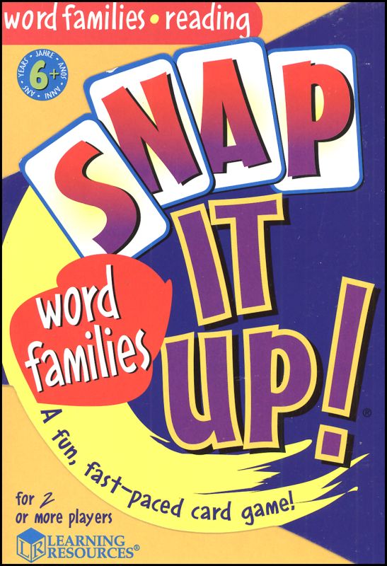 Learning Resources Snap It Up Phonics & Reading Card Game Homeschool Reading ... 