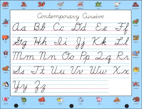 Modern Manuscript and Contemporary Cursive Ready Reference | Carson ...