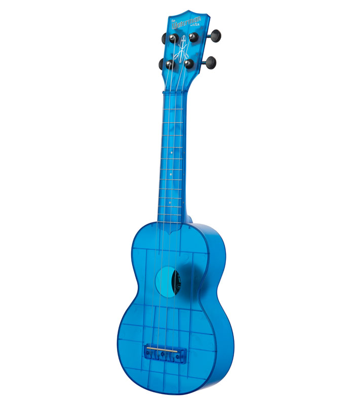 Waterman Ukulele (Soprano) - Transparent Cobalt Blue | Kala Ukulele