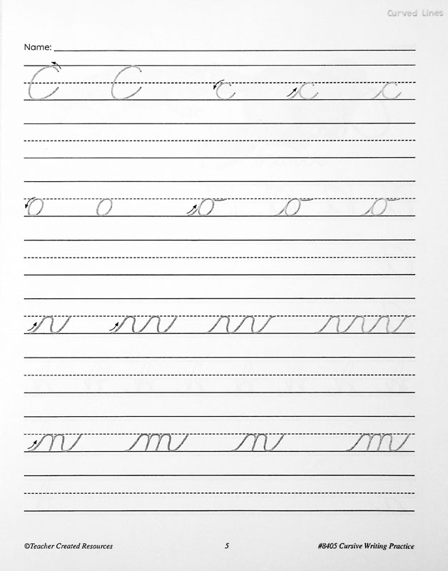 Watch Me Learn: Cursive Writing Practice | Teacher Created Resources ...