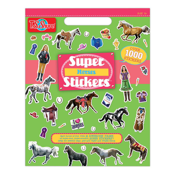 Horses Super Stickers Book Shure Products