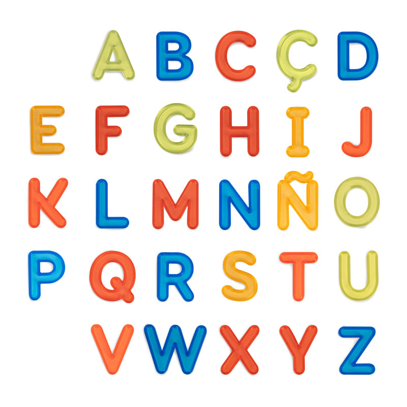 Translucent Uppercase Letters (76 pieces) | Miniland Educational