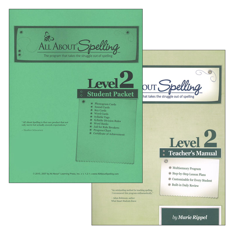 All About Spelling L2 Materials (Teacher + Student)