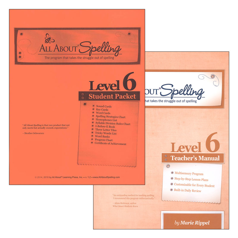 All About Spelling L6 Materials (Teacher + Student)