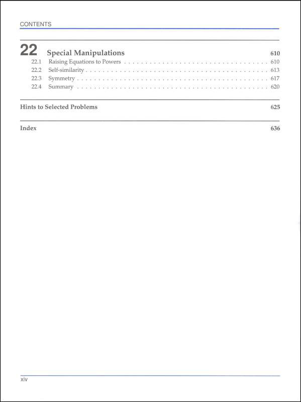 art of problem solving introduction to algebra table of contents