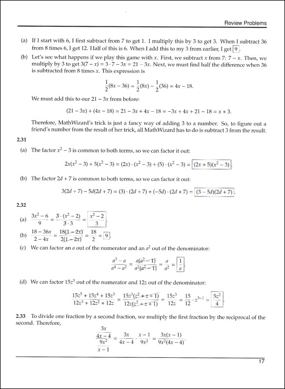 art of problem solving introduction to algebra set