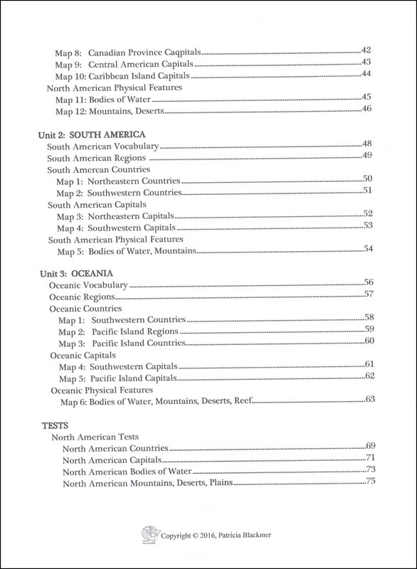 Trick Geography Americas and Oceania Teacher Guide Trick Geography