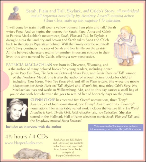 Sarah, Plain and Tall, Skylark, and Caleb's Story Unabridged Audio CD
