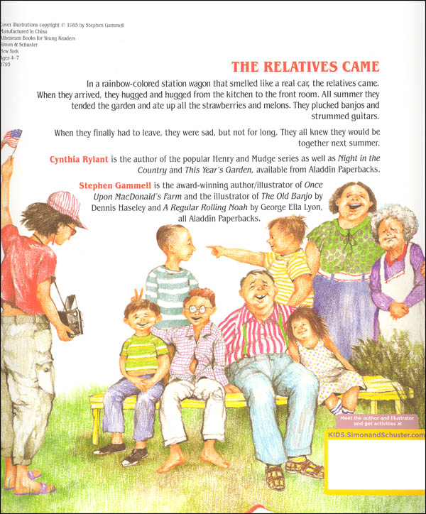 the relatives came book