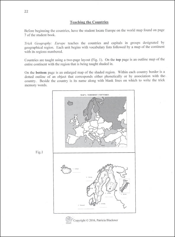 Trick Geography Europe Teacher Guide Trick Geography 9780999387702