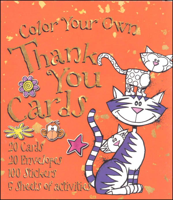 Color Your Own Thank You Cards