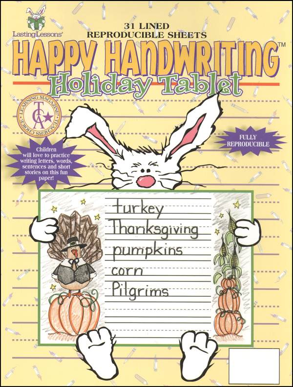 Happy Handwriting Holiday Paper Lasting Lessons 9781928961574