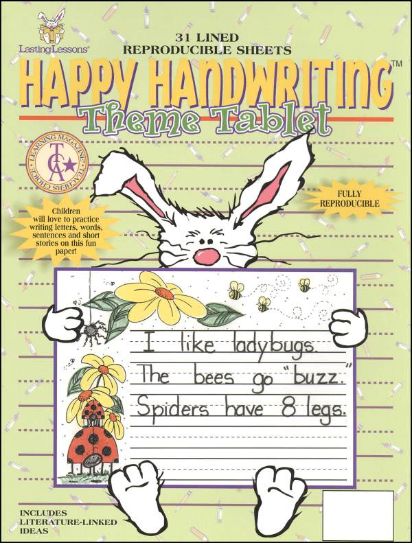 Happy Handwriting Theme Paper