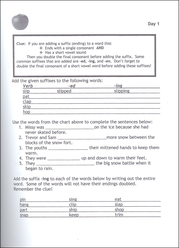 Apples: Daily Spelling Drills for Secondary Students | Schoolhouse ...