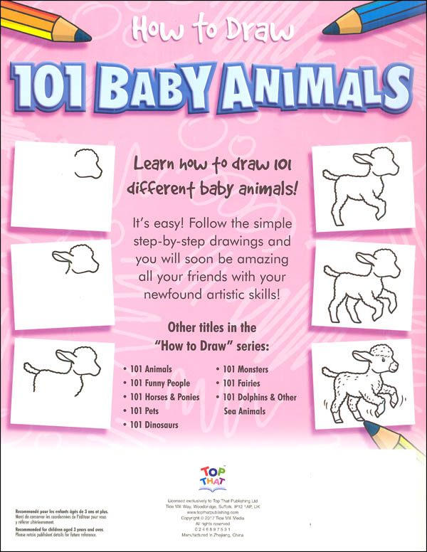 How to Draw 101 Baby Animals | Top That! | 9781787001800