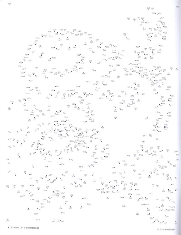 Extreme Dot to Dot Book - Gardens | MindWare